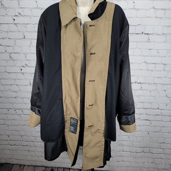 Misty Harbor Black Buttoned Removable Body Warmer Liner Hooded Jacket Size 3X - Picture 5 of 16